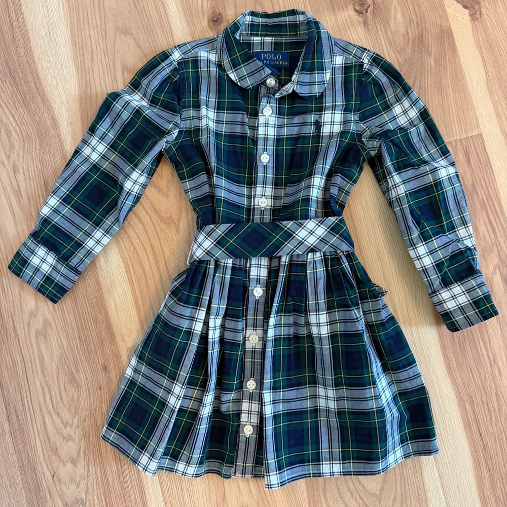 Polo Ralph Lauren Blue and Green Plaid Shirt